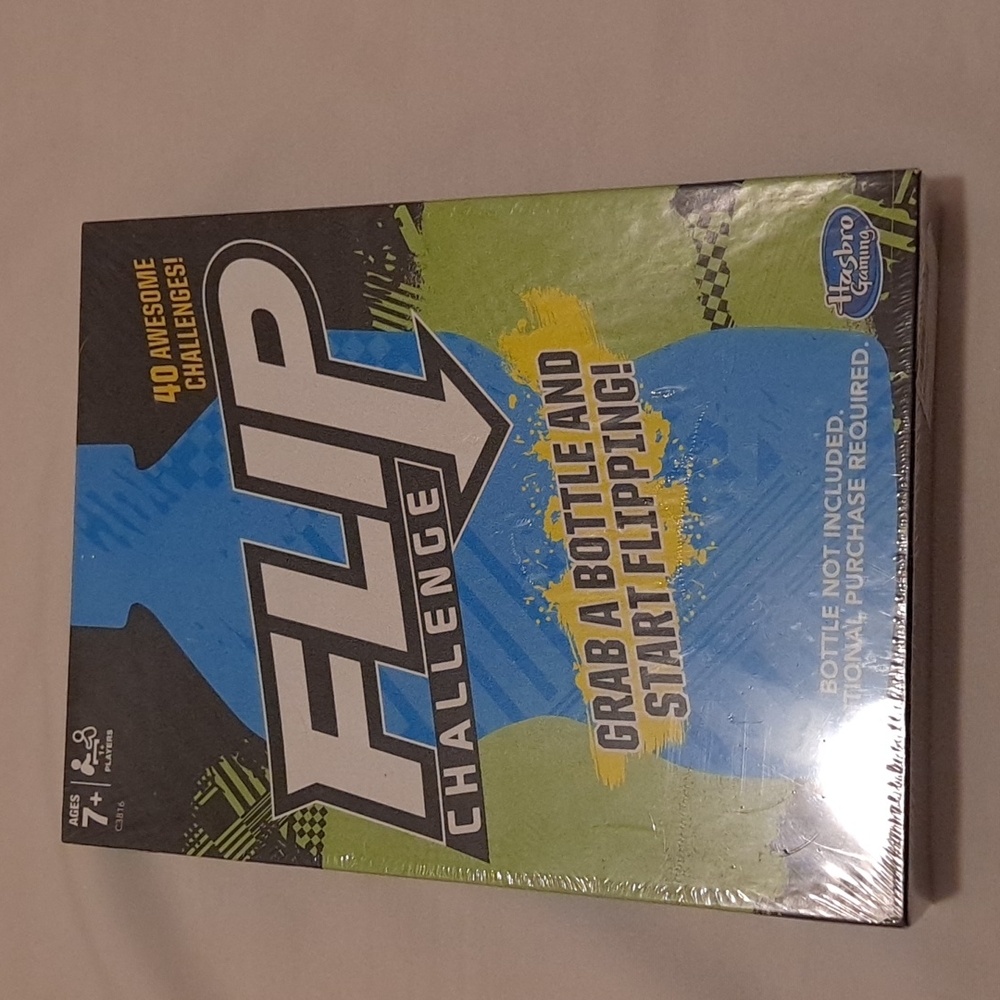 Hasbro Flip Challenge Trick Shot Card Game Family Friendly Game Night Gift